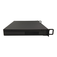 Boîtier de contrôle 1U pour montage en rack, 19 pouces, profondeur réduite, en aluminium sur mesure, IP54, noir
