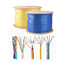 Kabel Patch kabel Lan komunikasi SFTP kualitas tinggi pabrik Cat6A Cat7 Cat8 Rj45