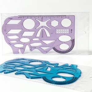 Regla de Plantilla para Dibujo Geométrico, Juguete Educativo para Niños, Regla Funcional de Plástico OEM - Product Image 5