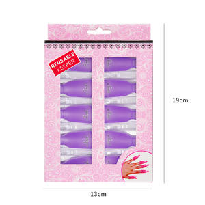 10 pièces de clips de dissolvant à ongles professionnels de qualité supérieure, réutilisables, en plastique acrylique, pour le nail art - Product Image 5