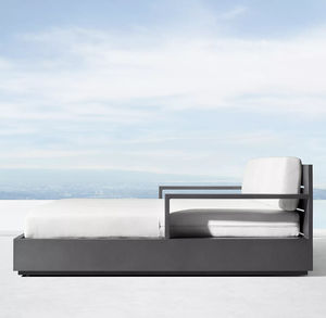 <span class=keywords><strong>Lit</strong></span> <span class=keywords><strong>de</strong></span> repos <span class=keywords><strong>double</strong></span> en aluminium <span class=keywords><strong>de</strong></span> style moderne pour l'extérieur, au bord <span class=keywords><strong>de</strong></span> la piscine, <span class=keywords><strong>lit</strong></span> <span class=keywords><strong>de</strong></span> soleil, <span class=keywords><strong>lit</strong></span> <span class=keywords><strong>de</strong></span> jour en métal pour hôtel, patio - Product Image 2