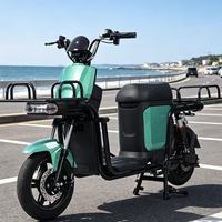 Vélo électrique commercial 800W pour livraison en gros volume, freins à disque avant et arrière, performance stable pour une utilisation prolongée
