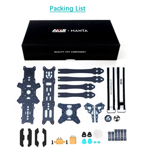 ชุดโครงระบบ Axisflying MANTA 5" DC Type พร้อมแผ่นคาร์บอน T700 วัสดุพลาสติก ระยะฐานล้อ 229 มม. แผ่นล่าง 3 มม. - Product Image 5