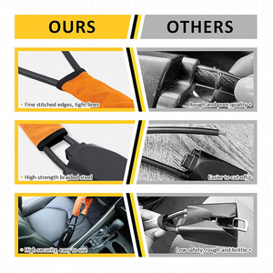 Xiangta Cable antirrobo asiento cinturón <span class=keywords><strong>de</strong></span> <span class=keywords><strong>seguridad</strong></span> volante bloqueo funcional aleación acero dirección bloqueo para coche camión SUV Van RV - Product Image 5