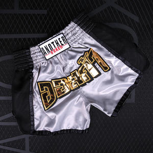 Venta caliente Kickboxing <span class=keywords><strong>Tailandia</strong></span> Nogi Sublimación Bjj Boxeo Hombres Artes Marciales Boxeo Gimnasio Retro <span class=keywords><strong>Muay</strong></span> <span class=keywords><strong>Thai</strong></span> Fit Shorts - Product Image 4