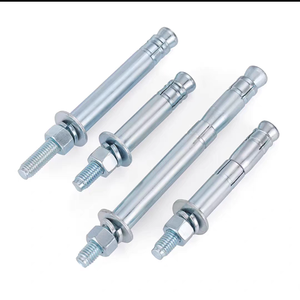 Support de tuyau, ancrage en béton, acier au carbone zingué, tailles M6 à M12, <span class=keywords><strong>pour</strong></span> fixation de colliers de serrage et supports de conduits - Product Image 2