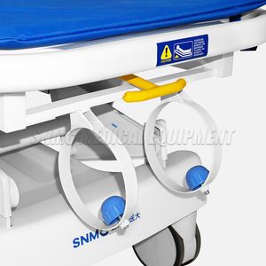 SNMC disesuaikan troli Transfer pasien rumah sakit dengan 6 "Castor Central Locking tinggi Ajustable Transport Trolley - Product Image 6