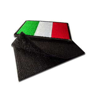 Ý cờ thêu vá cho quần áo phụ kiện với móc và vòng lặp các bản vá lỗi - Product Image 2