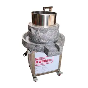 commercial soy milk maker machine electric small stone mill to make soy milk