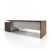 Meuble de bureau de direction de luxe en bois d'usine avec placage MDF peint