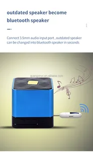Bluetooth 5.0 Universal 3,5mm AUX RX TX-Modus Eingebauter Mikrofon-Freisprech-Audio empfänger und-sender 2 in 1