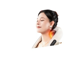Hyundai Neck And Shoulder Massager Off White Rechargeable With Heating Feature For Neck Massage - Product Image 1
