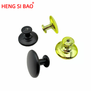 Maniglie Moderne Rotonde in Lega di Alluminio Nera a Foro Singolo per Cassettiere, Camere da Letto e Bagni - Durevoli - Product Image 5