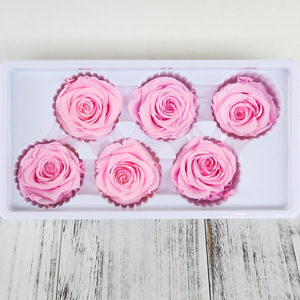 Vente en gros de têtes de roses magnifiques de haute qualité de 5-6 cm, grandes roses préservées, fleurs préservées - Product Image 3