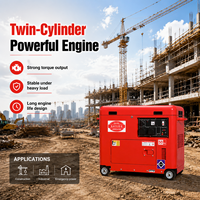 Générateur à essence silencieux 10,5 kW, générateur insonorisé 10500 W pour la maison, les camions de restauration et les chantiers de construction