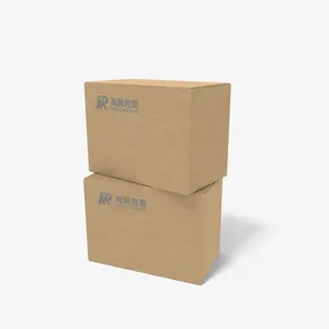 Kotak Pengiriman Bergelombang Kemasan Hadiah Kraft Karton Die Cut Khusus Mewah Kelas Tinggi untuk Pengemasan Alas Kaki