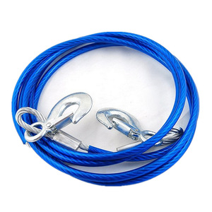 Chongteng 4 Meter 5 Ton Steel Wire Tow Rope With Locking <b>Hook</b> For Emergency Vehicle Towing - Product Image 4