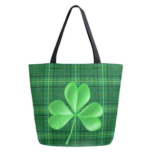 Bolso de compras con asa de algodón para mujer, bolsa de mano con logotipo de impresión Digital, a la moda, personalizado - Product Image 2