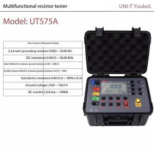 เครื่องทดสอบความต้านทานดินแบบดับเบิ้ลแคลมป์อุตสาหกรรม UT575A ไม่มีการวัดค่าเสาเสริม เครื่องทดสอบแบบดับเบิ้ลแคลมป์อเนกประสงค์ - Product Image 3