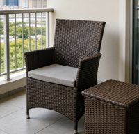 Rotin en osier de jardin en plastique plage empilable chaises de restaurant café lait jus magasins dinant la chaise