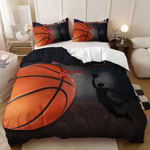 Polyester Fabric Sports Basketball Boys <strong>Bedding</strong> Sets Teenage Fashion Duvet Cover Set - Product Image 6
