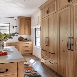 도매 사용자 정의 슬림 셰이커 화이트 오크 캐비닛 주방 가구 베트남 공장에서 새로운 디자인 주방 세트 캐비닛 - Product Image 6