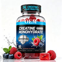 Fabrieksgemaakte High Whey Protein Gummies met Creatine Monohydrate Pre-Workout Energie Vegan voor Mannen en Vrouwen