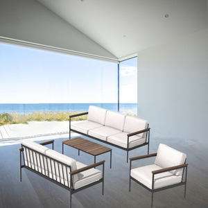 High End Patio <b>Sofa</b> Aluminium <b>Garden</b> <b>Sofas</b> Furniture Modern Outdoor Aluminum One-Seat <b>Sofa</b> - Product Image 3