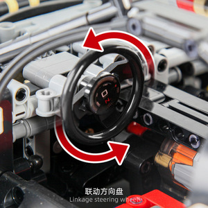 Mould King 13060 2299PCS Série de voitures Blocs de construction de voiture de sport statique R <span class=keywords><strong>ZondaR</strong></span> Modèle de jouet éducatif technique Cadeau de festival - Product Image 6