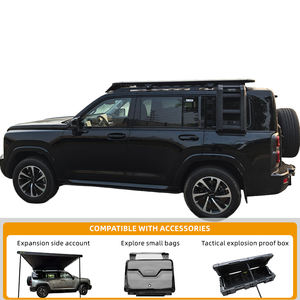 Galerie de toit de voiture durable noire avec montage à vis latérale pour échelle d'escalade 400 accessoires extérieurs rampes et échelles multifonctionnelles - Product Image 2