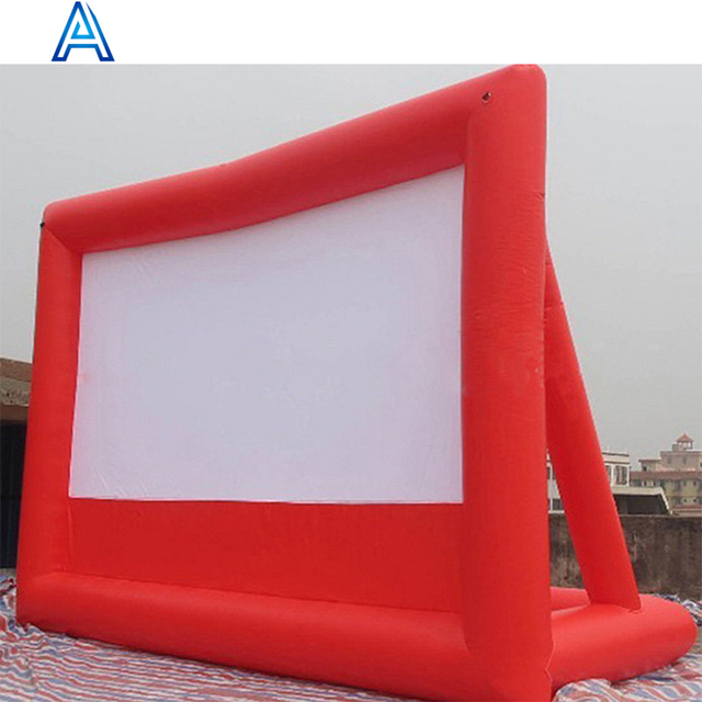 Custom Size Durable Oxford Cloth Inflatable Big Screen for Huge Outdoor Camping Party Theater Projector Film Movie Screen