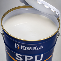 Revêtement imperméable en polyuréthane monocomposant super élastique SPU, membrane liquide pour toiture industrielle
