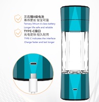 Portable nouveau design 2024 spe pem h2 tasse en verre inozier riche en hydrogène bouteille de générateur d'eau riche en hydrogène