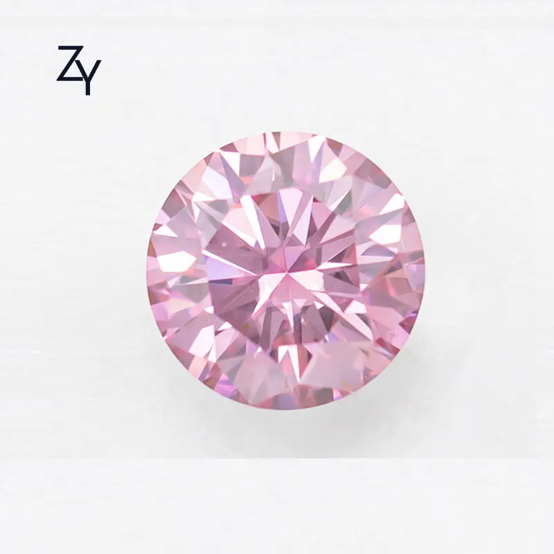 ZHUANGYEE-piedra de diamante sintético para laboratorio, piedra preciosa de 1,0 quilates, 6,5mm, moissanita