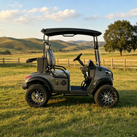 Voiturette de golf électrique Rainbow à 2 places avec moteur de 5 kW, batterie 48 V, vitesse de 30-50 km/h, autonomie de 70-90 km