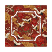 Nouveau Tapis de Mahjong Américain Style Niche 2026 – Nappe de Luxe Personnalisée Imperméable pour Jeu, Housse de Table Carrée 33 Pouces en Néoprène