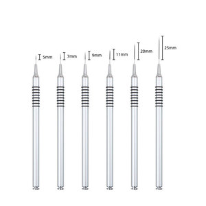 Ensemble de pinceaux pour nail art 5mm 7mm 9mm 11mm 20mm, stylos fins pour dessin, pour vernis gel - Product Image 5