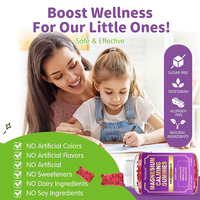 Gummies apaisantes sans sucre, véganes, 400 mg de glycinate de magnésium, marque privée OEM, favorisant le sommeil et la gestion du stress, avec L-Théanine