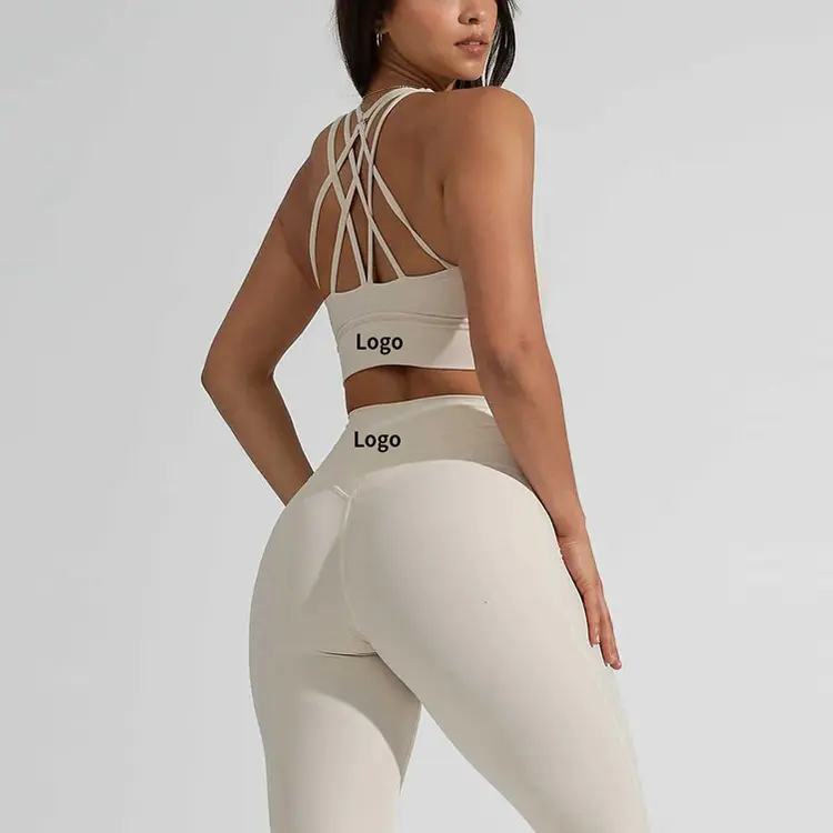 Custom 2024 New Arrival Gym Fitness Sets Sportswear Oem High Waist Butt Lift Plus Size Yoga Sets Women Active Wear