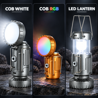 Lanterne de camping LED portable, lumière d'urgence extérieure, lanterne rechargeable pour la randonnée et la pêche