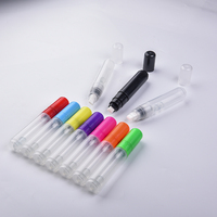 Nouveau 2026 – Stylo marqueur vide en tube plastique à pointe plate et biseautée 10/11 mm, avec capuchon coloré, logo/emballage OEM, en stock