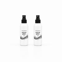 Botella de Spray de Plástico HDPE Vacía de 150 ml, Ecológica, Recargable, Negra Mate, Atomizador de Niebla Fina para Tónico Facial y Cuidado Corporal