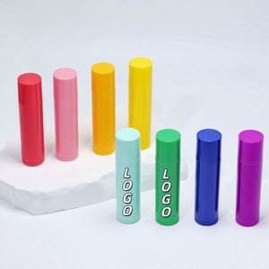 Lipstick Tubes Plastic Empty Lip Balm Lipstick Container Deodorant Chapstick Capacity Cheap 5g White Black Pink Blue <b>Red</b> Yellow - Product Image 1