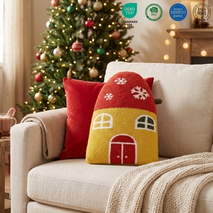 Coussins décoratifs pour <span class=keywords><strong>la</strong></span> <span class=keywords><strong>maison</strong></span>, décoration <span class=keywords><strong>de</strong></span> Noël en velours en forme <span class=keywords><strong>de</strong></span> <span class=keywords><strong>maison</strong></span> pour le salon, coussins <span class=keywords><strong>de</strong></span> canapé - Product Image 1