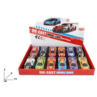 Voitures miniatures en métal moulé sous pression, lot de 12, échelle 1:64, à rétrofriction, pour enfants de 3 ans et plus, collection de formes originales, MAZZEO GIOCATTOLI