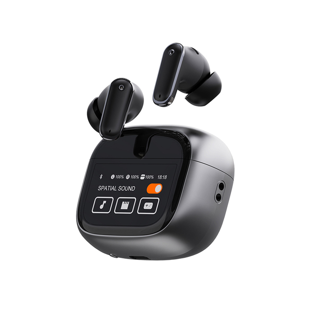 Factory Hot-selling ANC TWS Earbuds Wireless In-Ear Headphones with Touch Screen & Noise Cancelling
