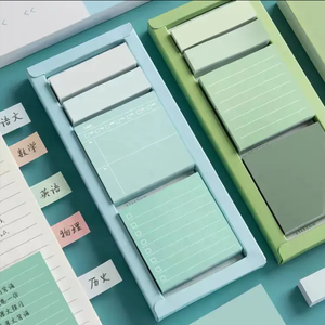 240 Folha Set Pastel Forrado Notas Pegajosas Self-Stick Índice Tabs Bonito Memo Notepads para Promoções Escola Escritório Papel Magnético - Product Image 4