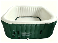 Bain à remous en PVC personnalisé OEM avec fonction de massage par bulles et chauffage, idéal pour la relaxation corporelle, la récupération musculaire, l'utilisation en hôtel, en famille ou lors de fêtes.