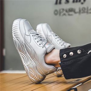 Zapatos de Hombre a la Moda, Zapatillas Deportivas con Cordones, Parte Superior de PU, Cómodas, Personalizadas, Casuales, para Caminar - Product Image 4