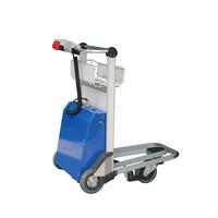 Carrito de equipaje de aeropuerto con plataforma de tres ruedas resistente al desgaste con construcción de aluminio OEM personalizable